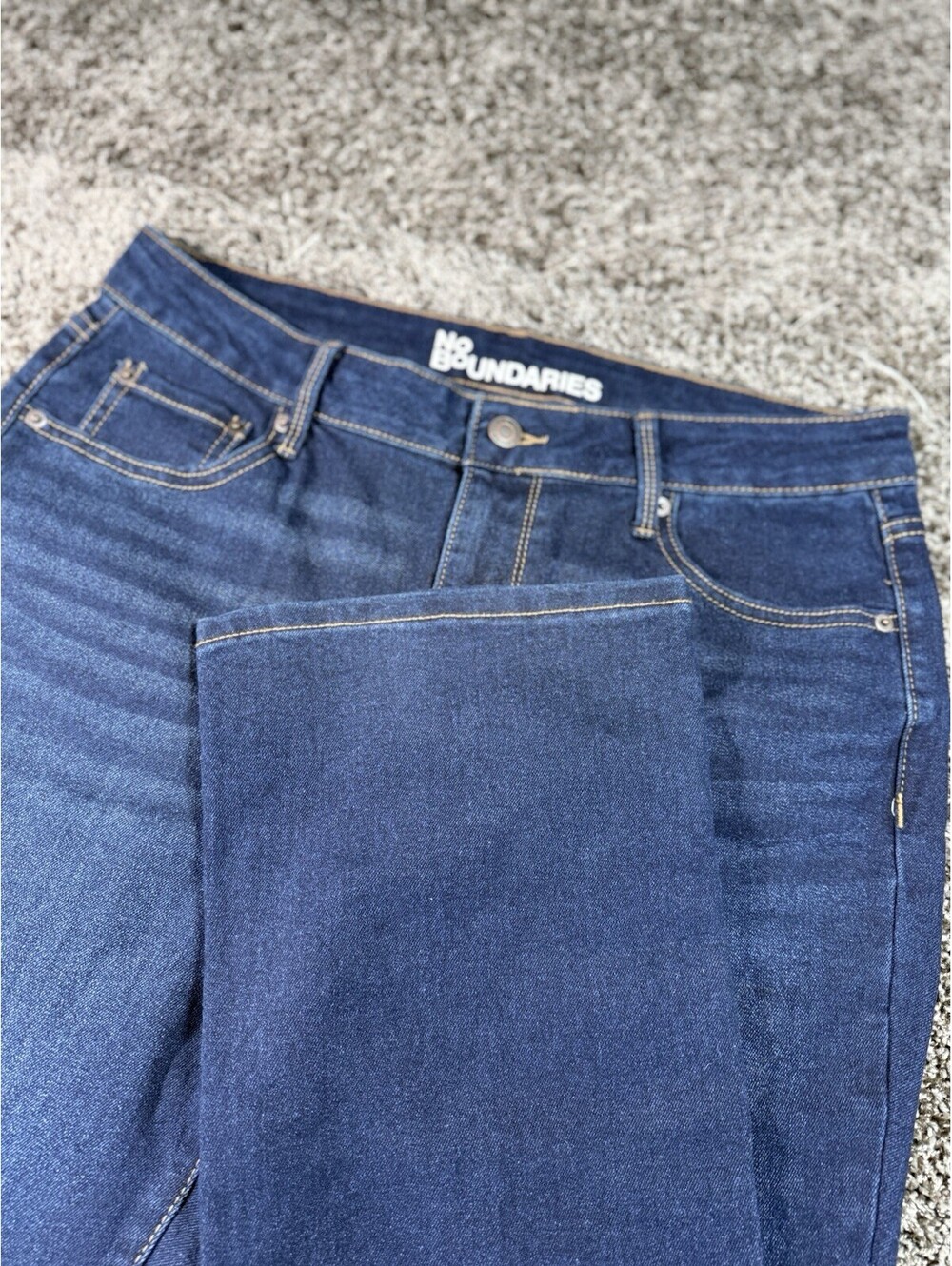 No Boundaries Dark Wash Flare Jeans Size 14 Women's